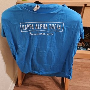 Blue Kappa Alpha Theta shirt, size